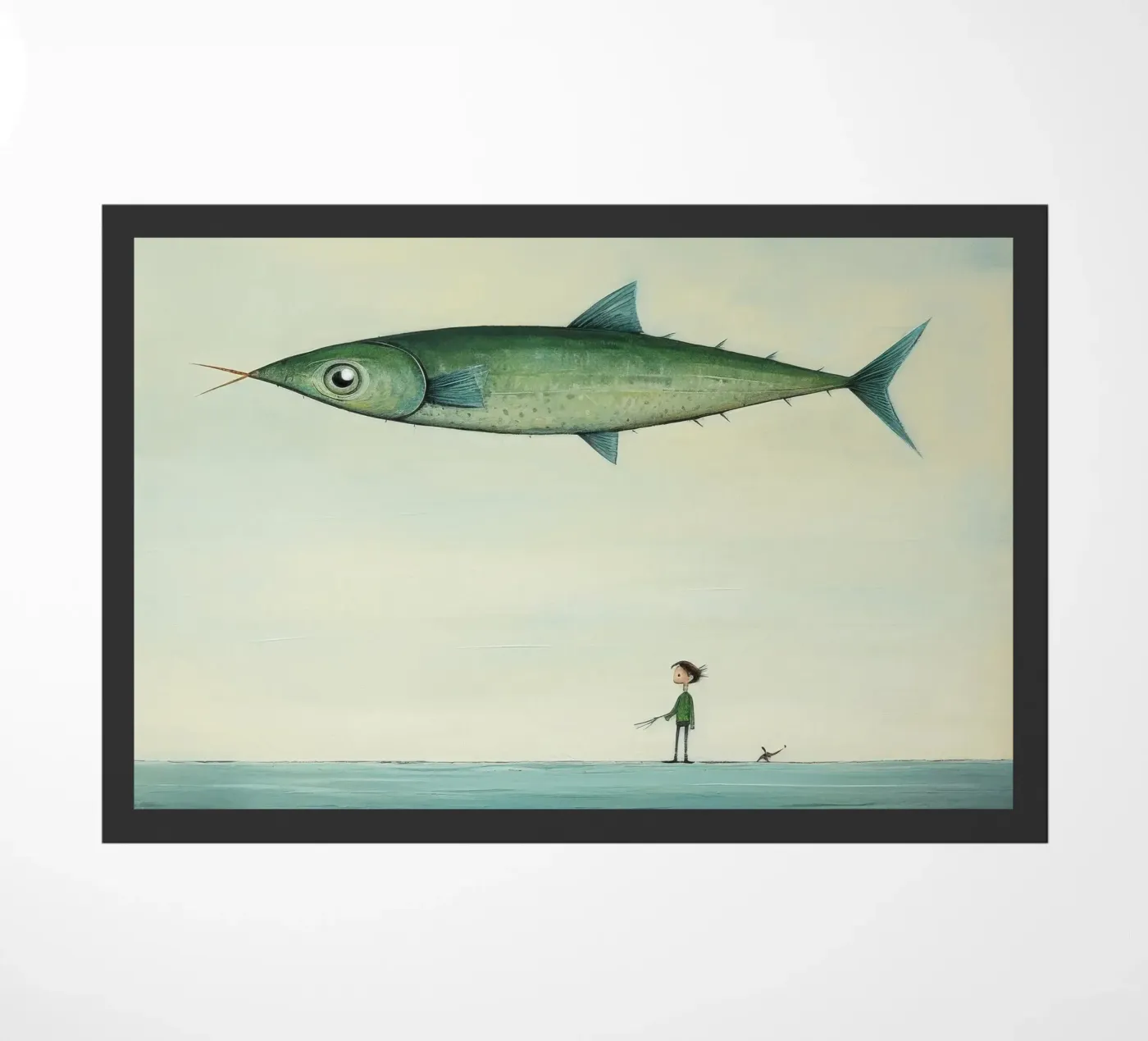 Minimaal makreel deurmat van Minimal Animal Art