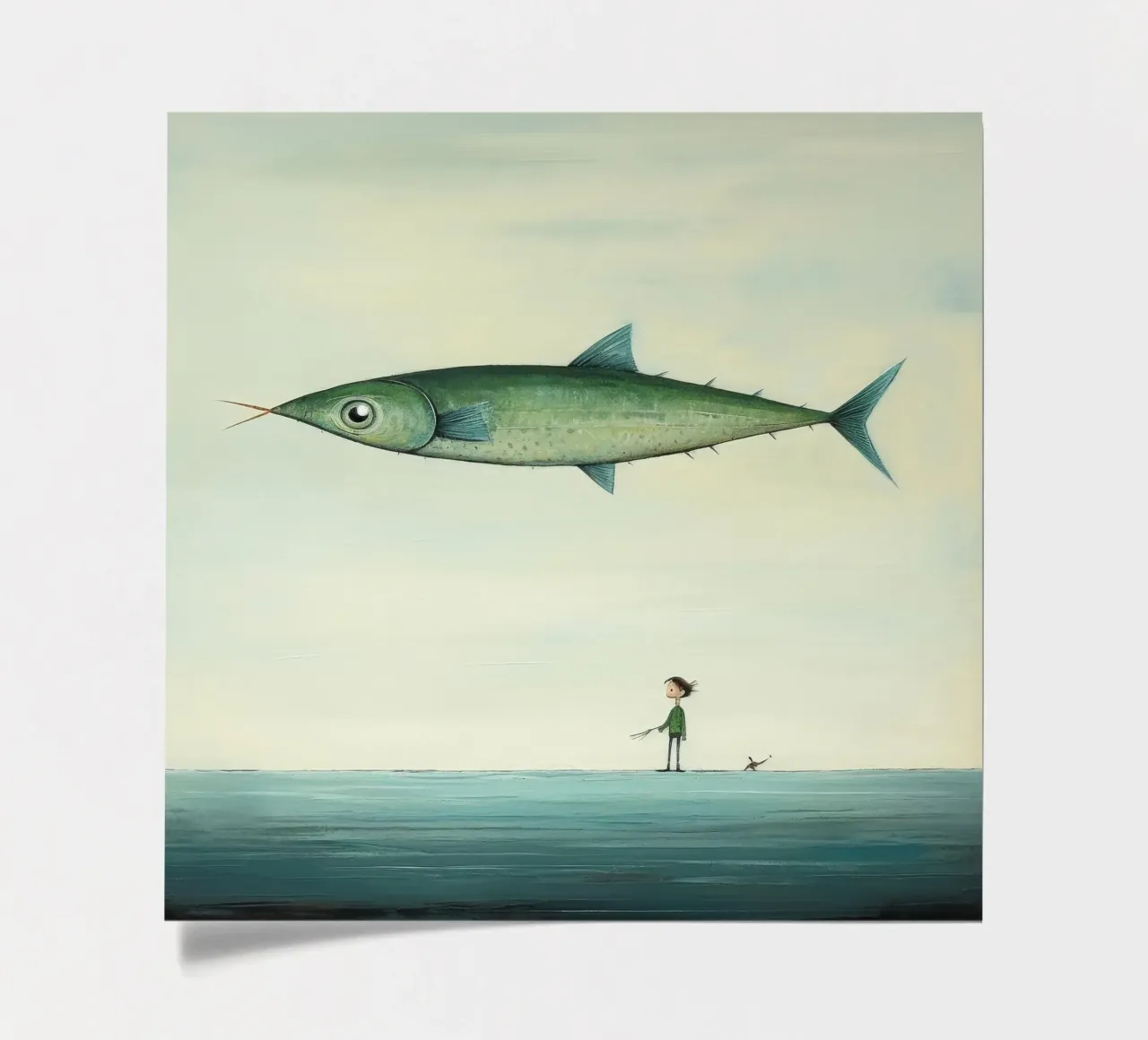 Minimum Mackerel sticker sheet by Minimal Animal Art