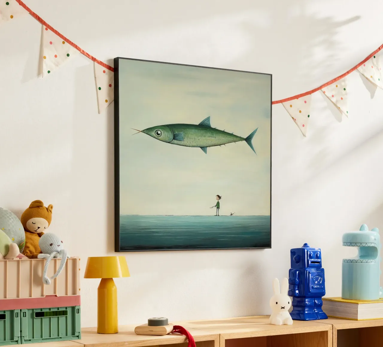 Sgombro minimo 3 alluminio dibond da Minimal Animal Art