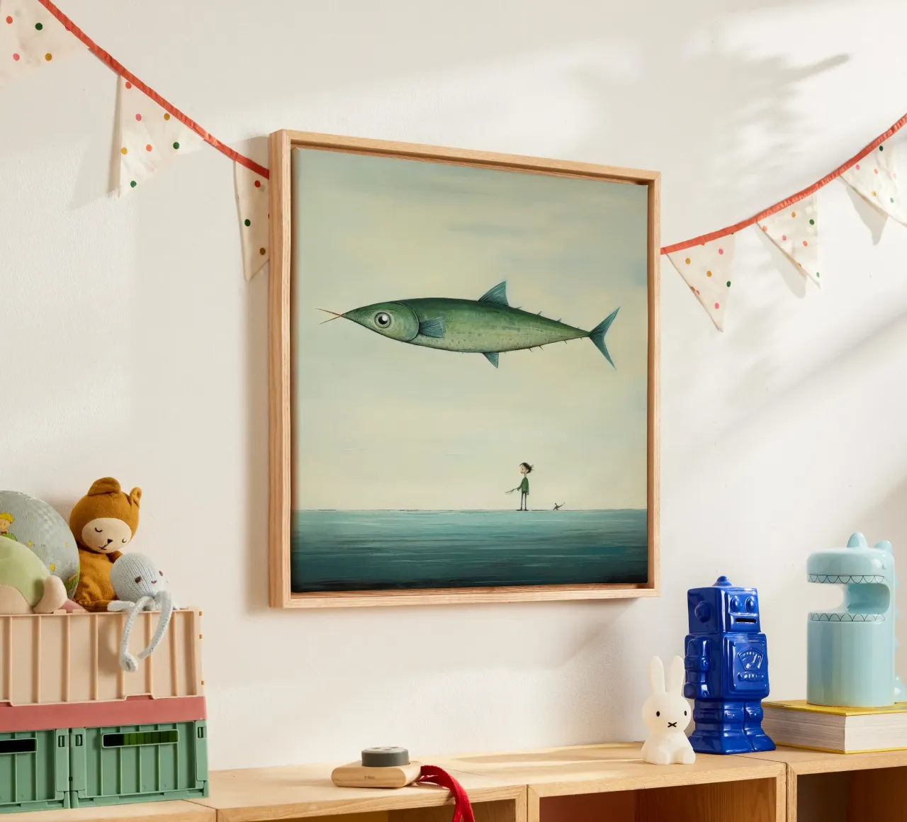 Minimo Sgombro tela da Minimal Animal Art