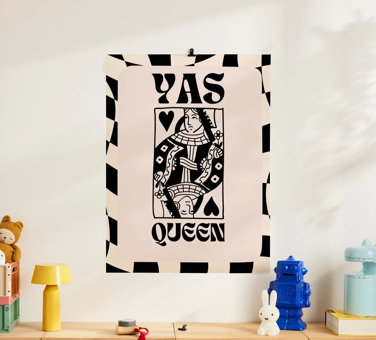 Yas Queen! - Carta da gioco poster da Peaches Art Prints