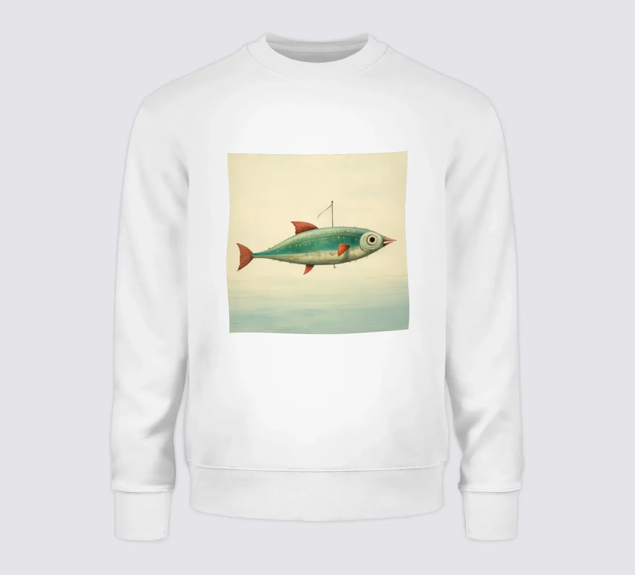 Minimum Makreel 4 sweatshirt van Minimal Animal Art