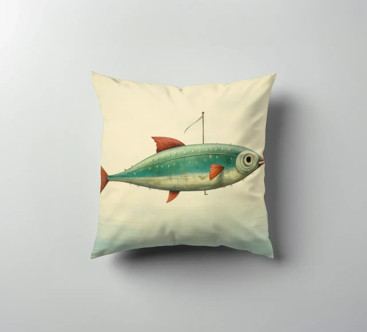 Sgombro minimo 4 cuscino da Minimal Animal Art