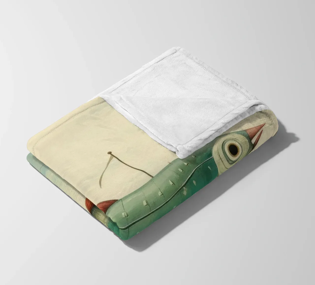 Minimal Makrele Fleecedecke von Minimal Animal Art