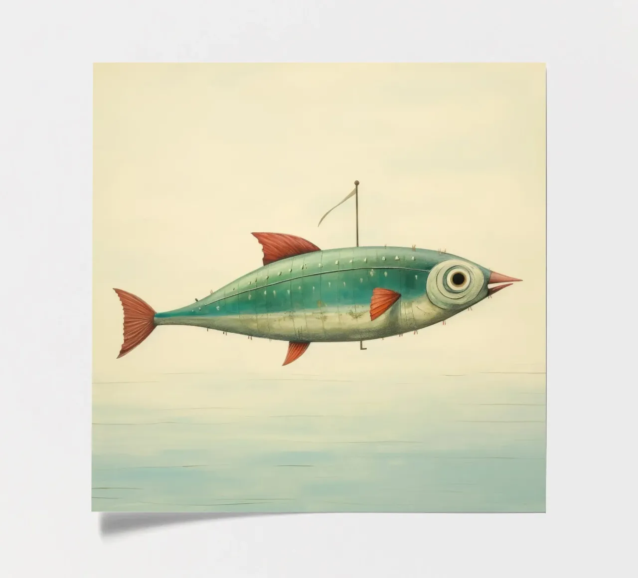 Minimum Mackerel sticker sheet by Minimal Animal Art