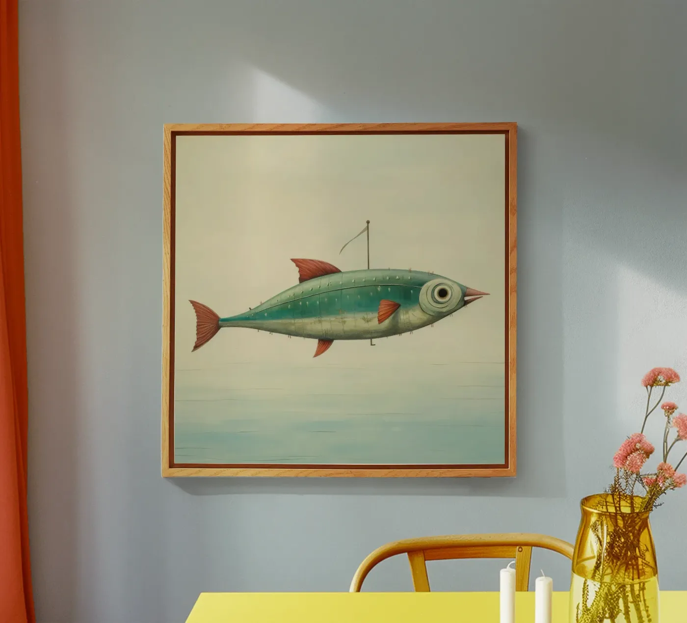 Minimum Mackerel Acryl-Glas von Minimal Animal Art