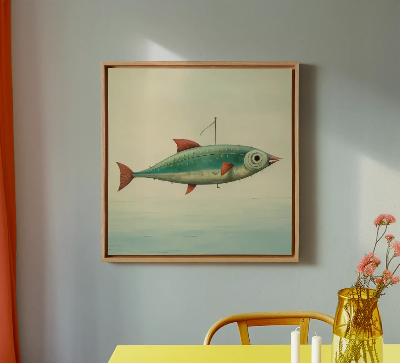 Minimo Sgombro tela da Minimal Animal Art