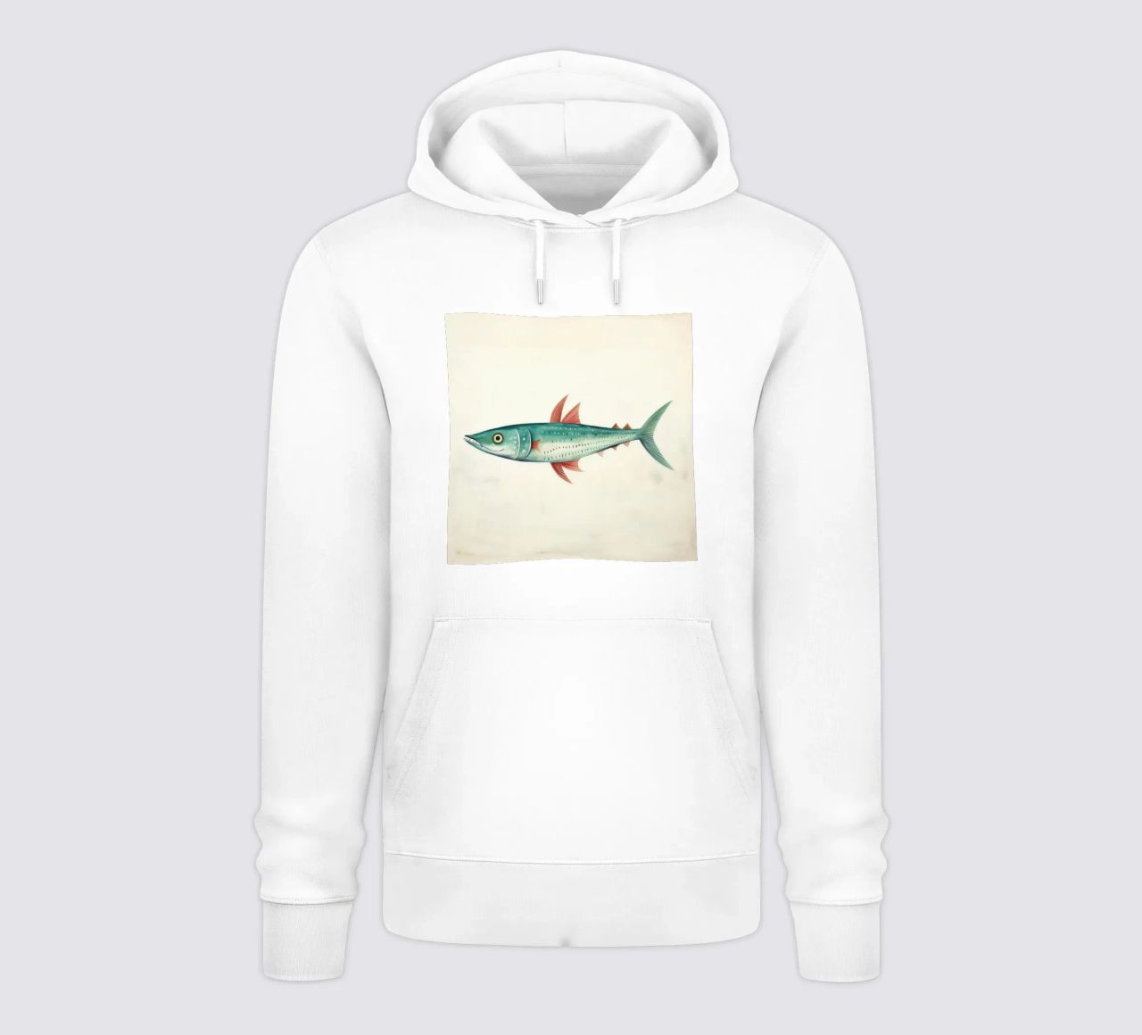 Minimo sgombro 1 felpa con cappuccio da Minimal Animal Art