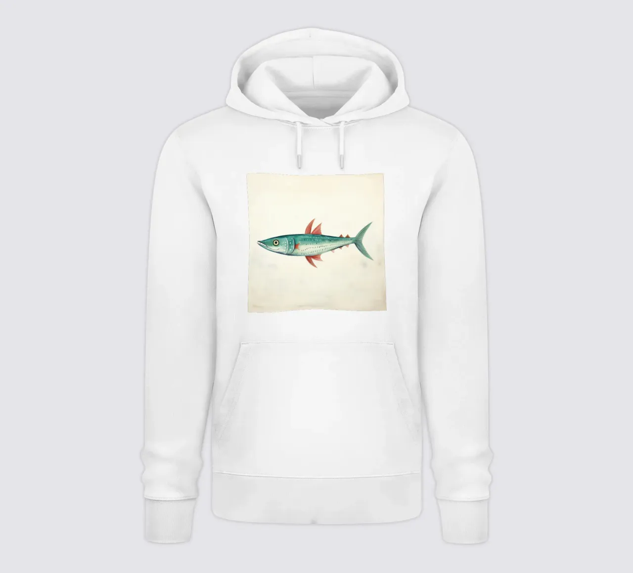 Minimo sgombro 1 felpa con cappuccio da Minimal Animal Art