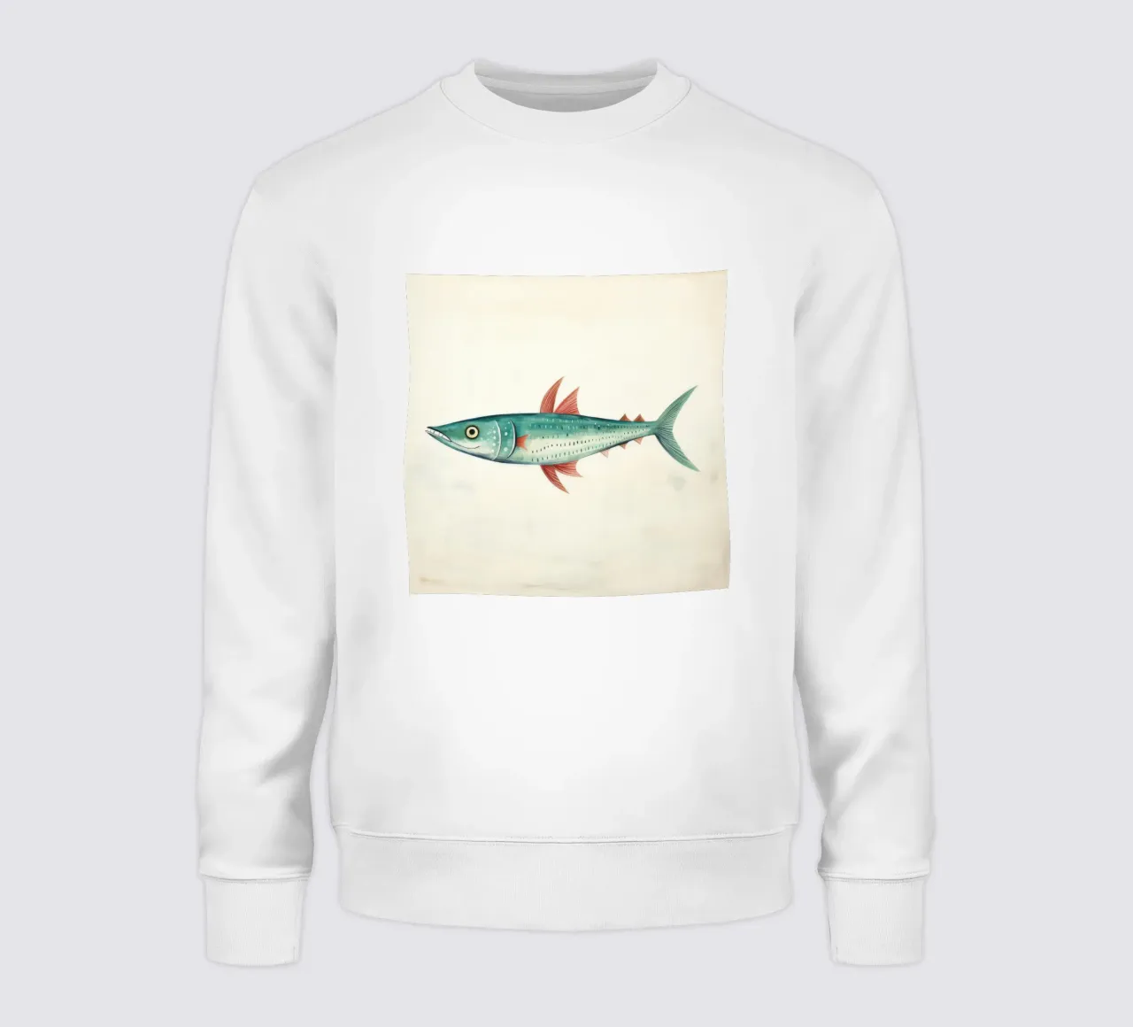 Minimum Mackerel 1 sweatshirt by Minimal Animal Art