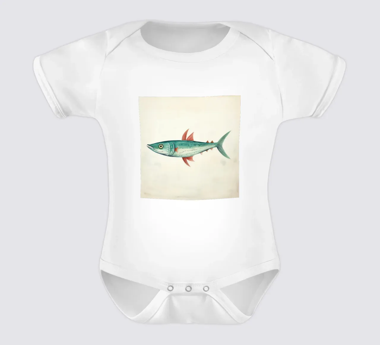 Minimo sgombro 1 body neonato maniche corte da Minimal Animal Art