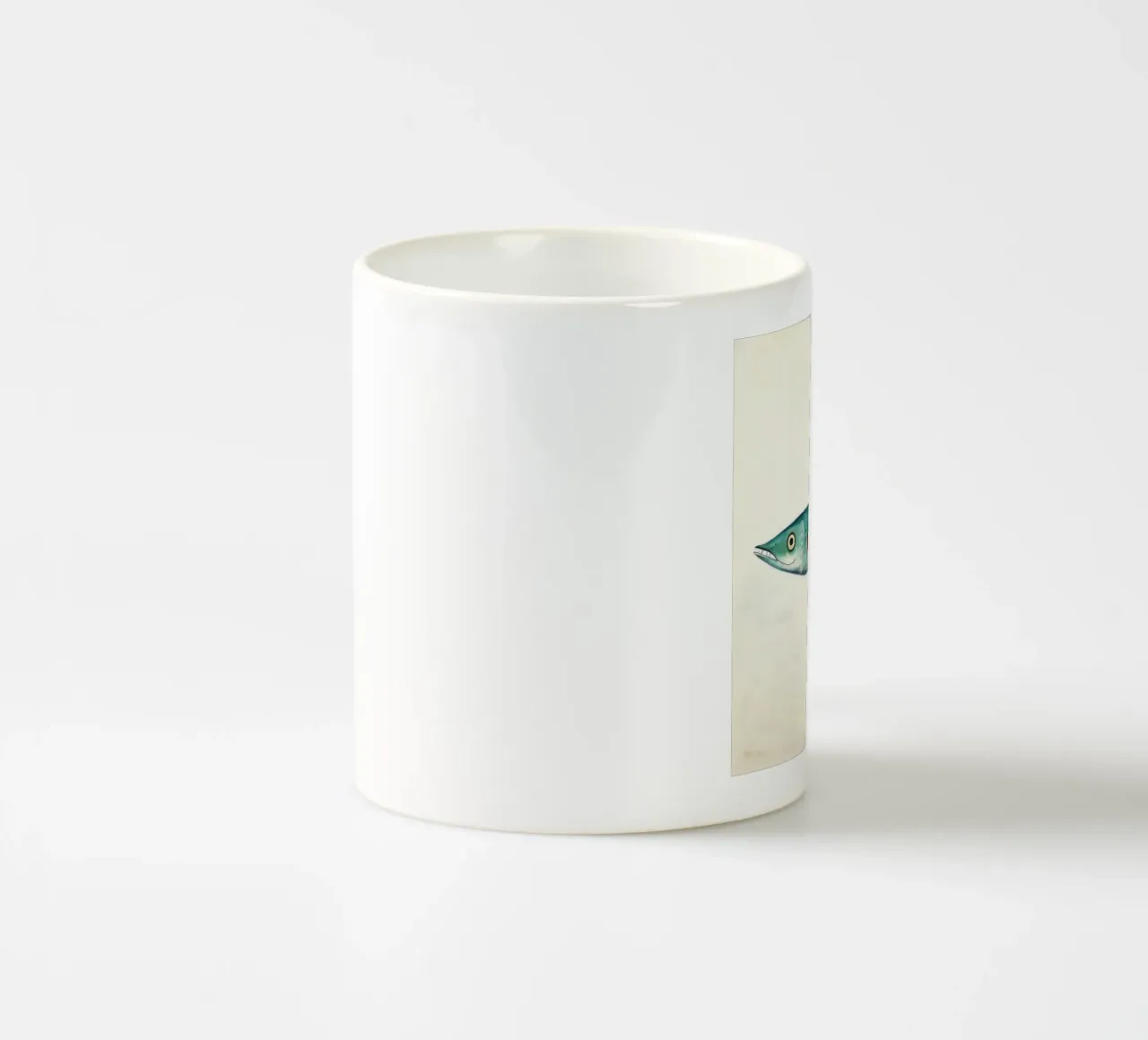 Minimo sgombro 1 tazza in ceramica da Minimal Animal Art