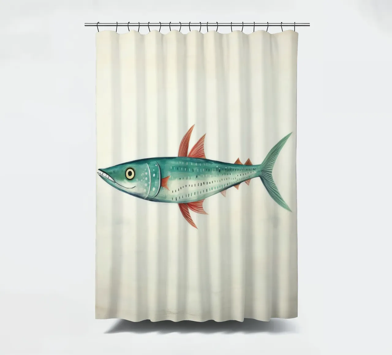 Minimo sgombro 1 tenda da doccia da Minimal Animal Art