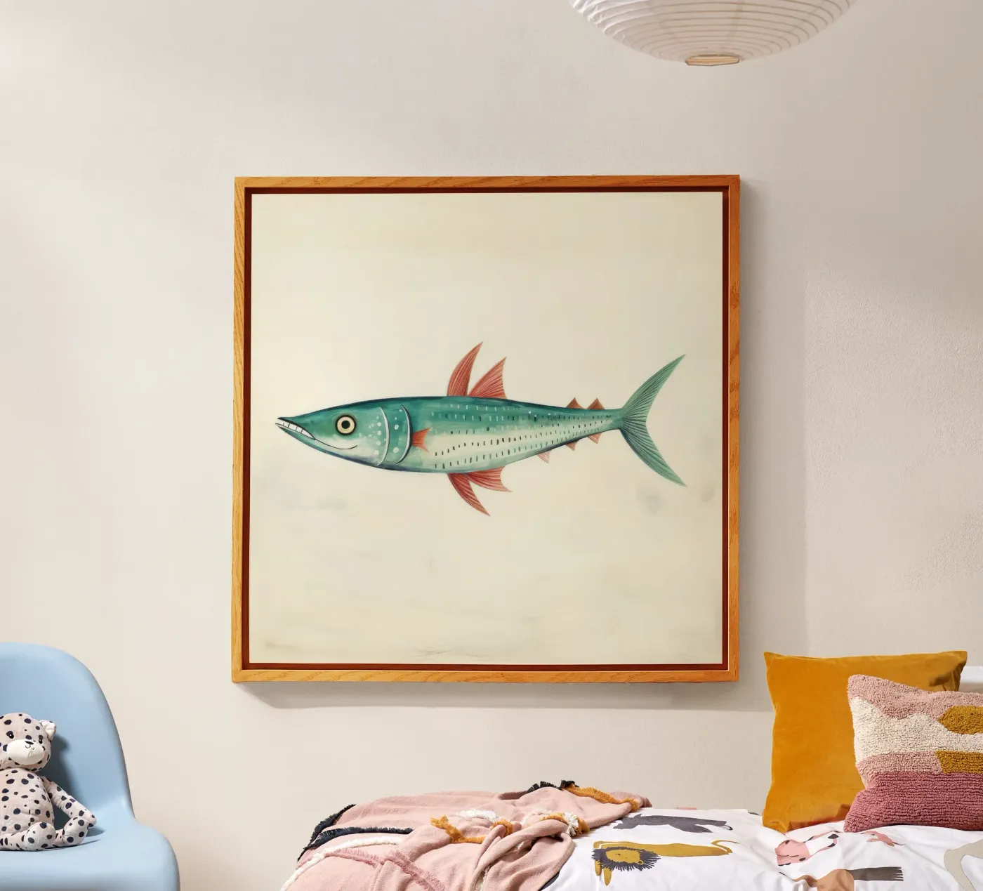 Minimum Mackerel acrylic glass by Minimal Animal Art
