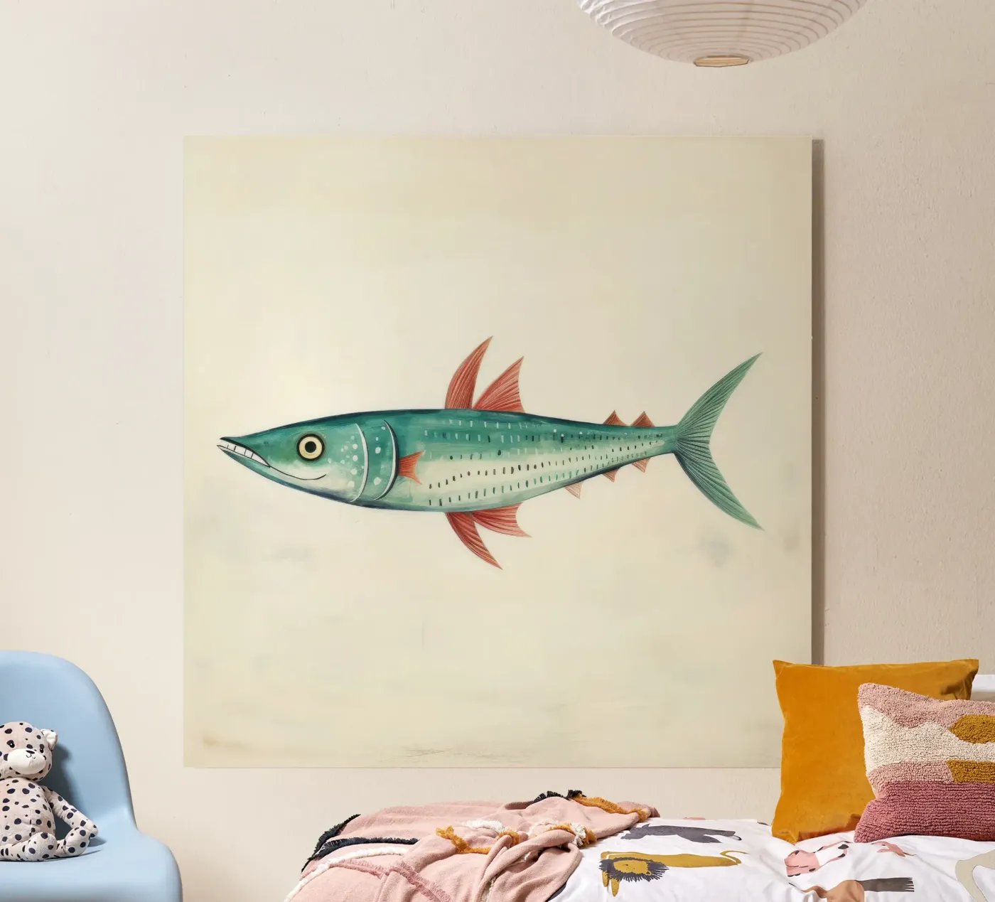 Minimum Mackerel acrylic glass by Minimal Animal Art
