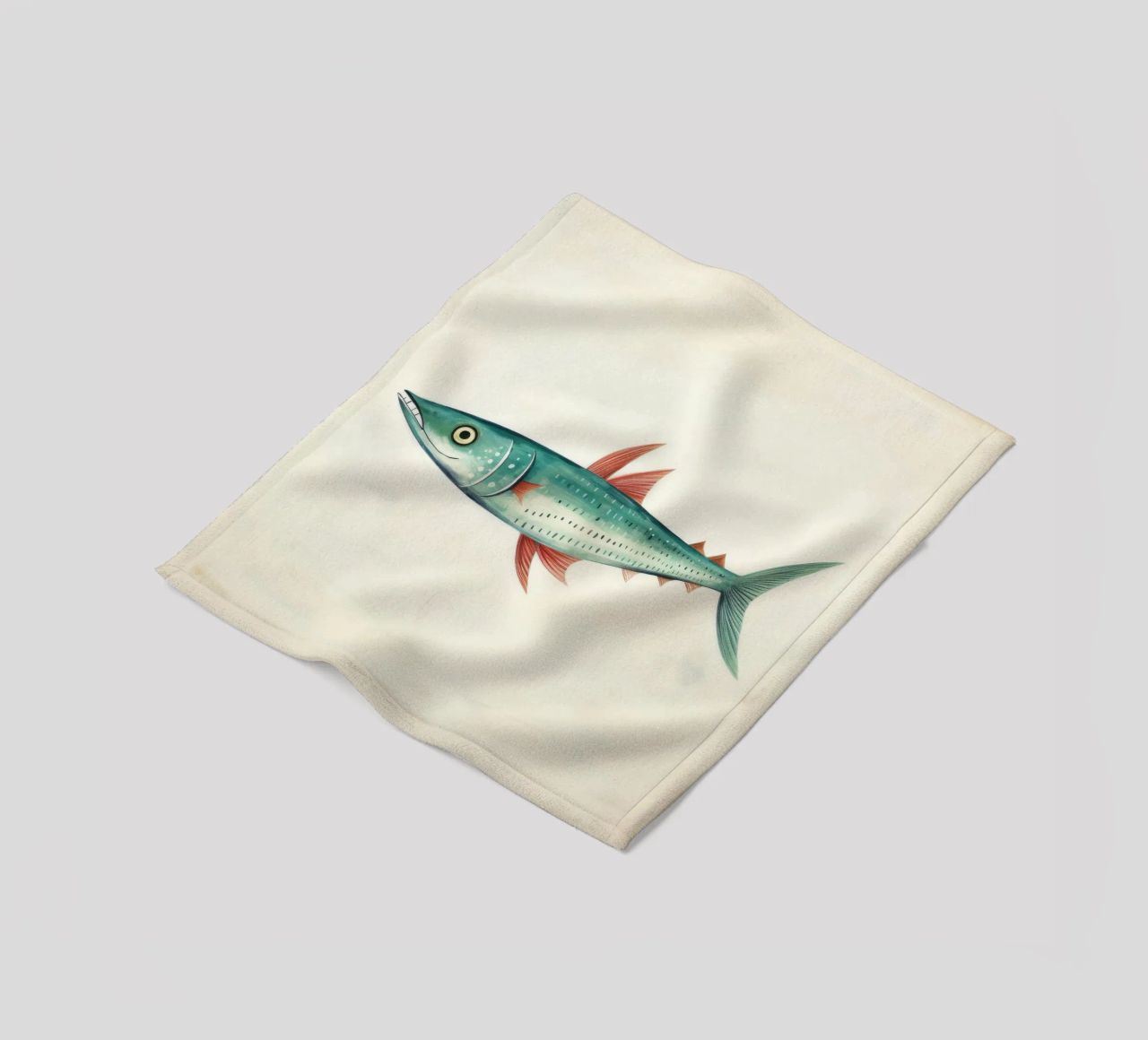Minimum Makrele 1 Fleecedecke von Minimal Animal Art