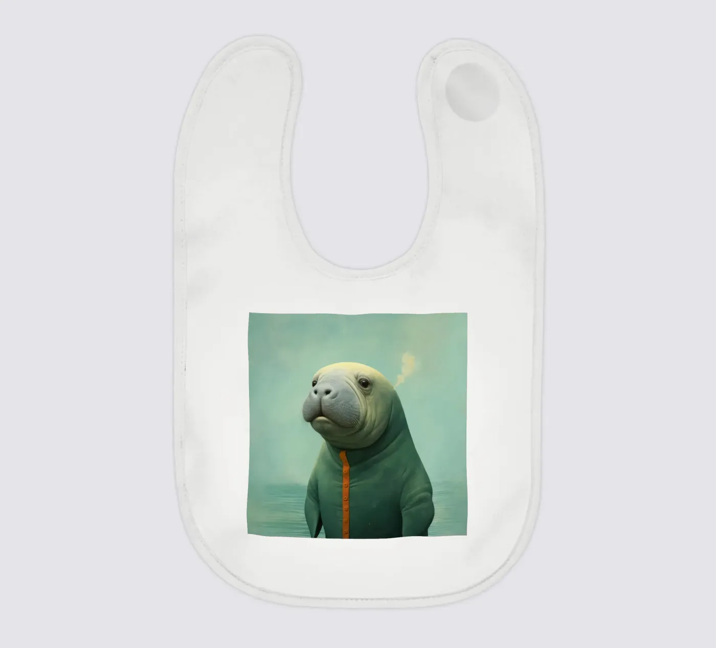 Minimal Manatee bavaglino da Minimal Animal Art