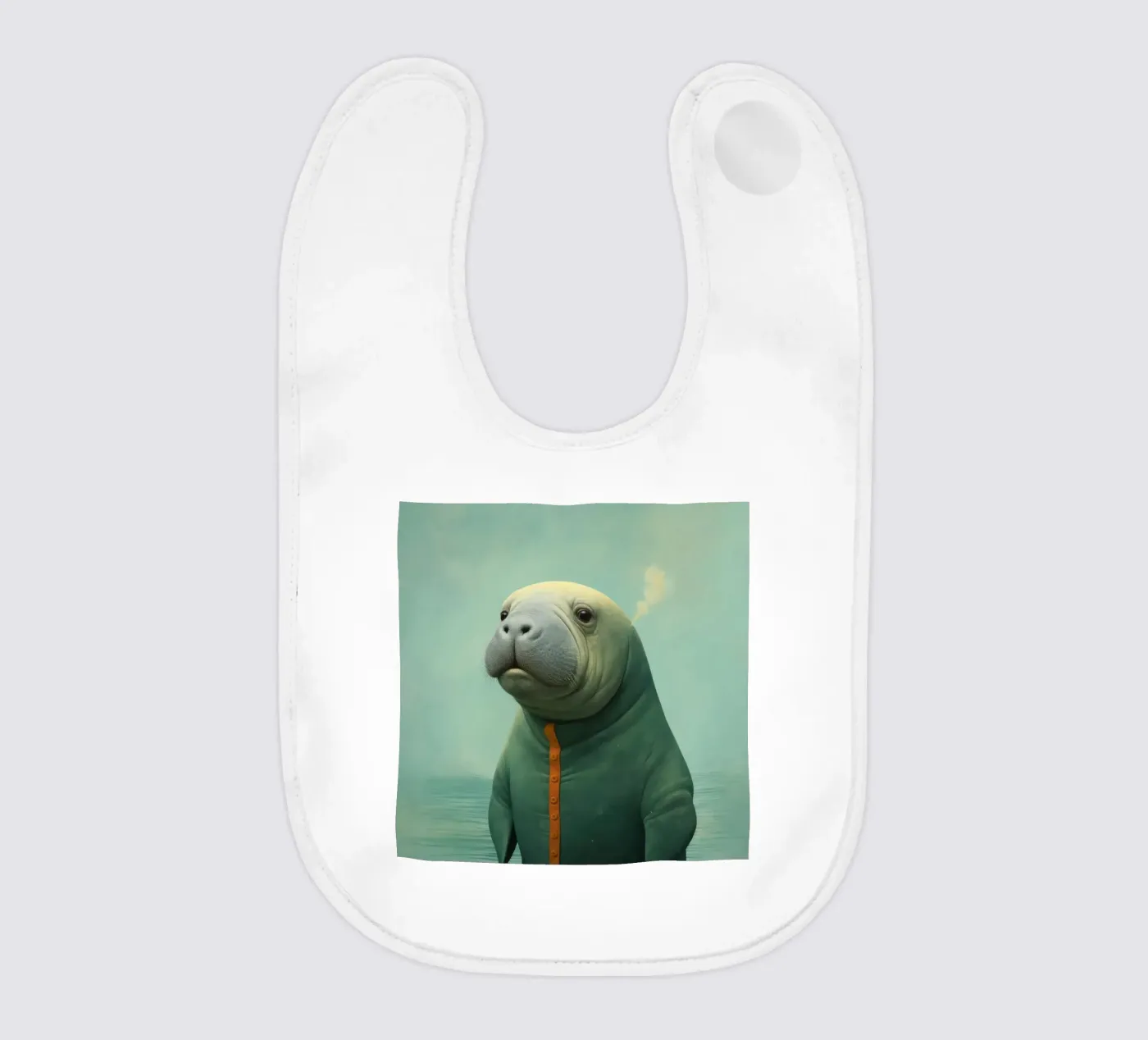 Minimal Manatee bavaglino da Minimal Animal Art