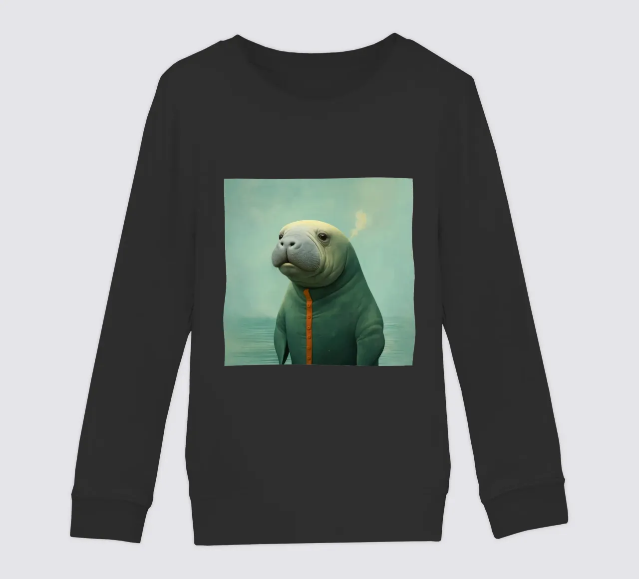 Manatee minimale 2 felpa bambino da Minimal Animal Art