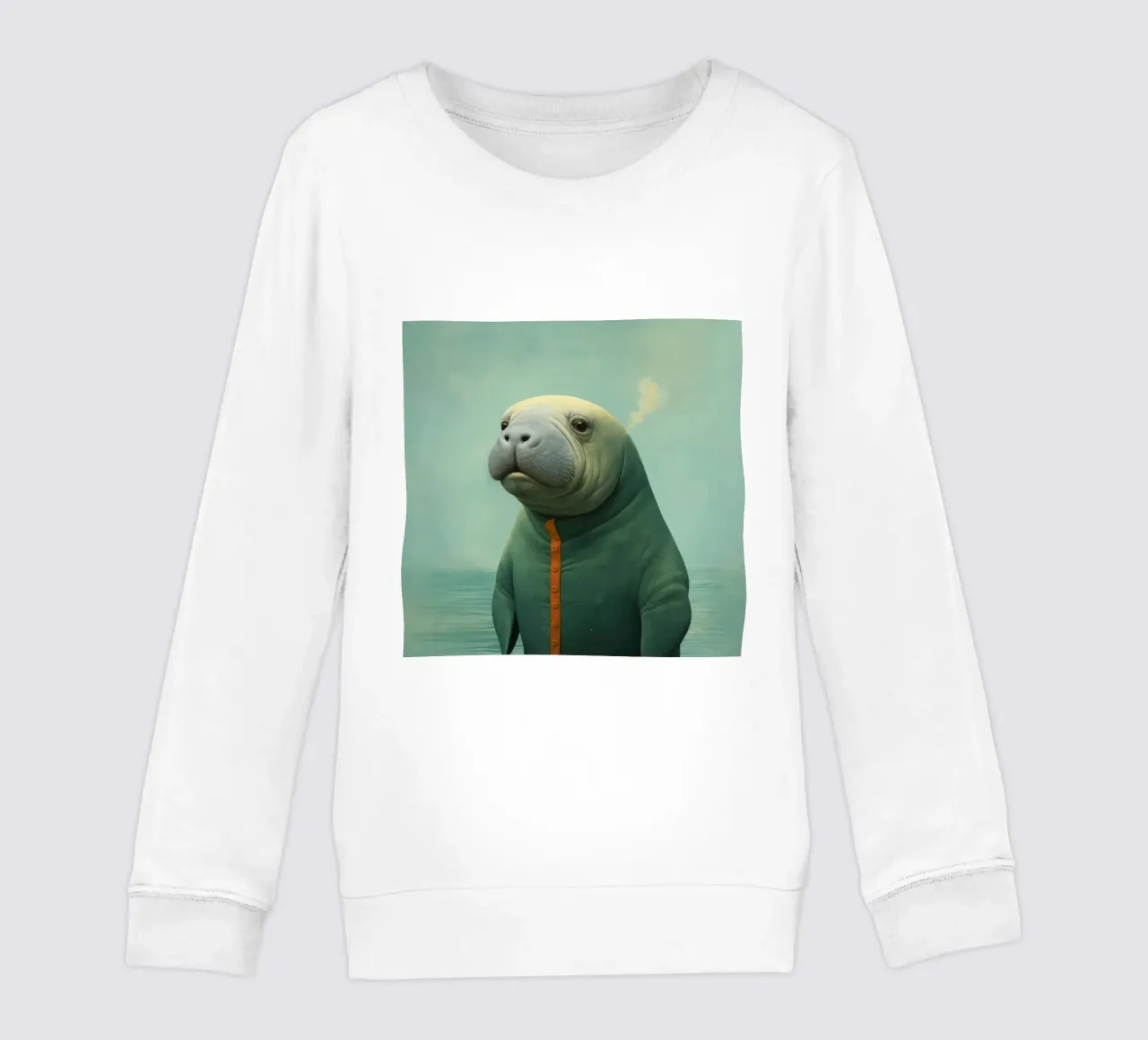 Manatee minimale 2 felpa bambino da Minimal Animal Art