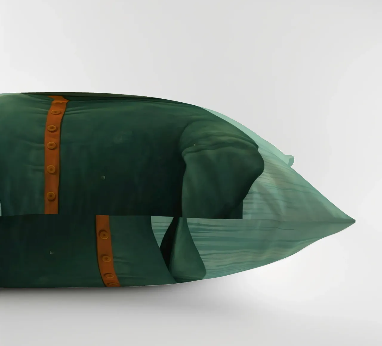 Manatee minimale 2 cuscino da Minimal Animal Art