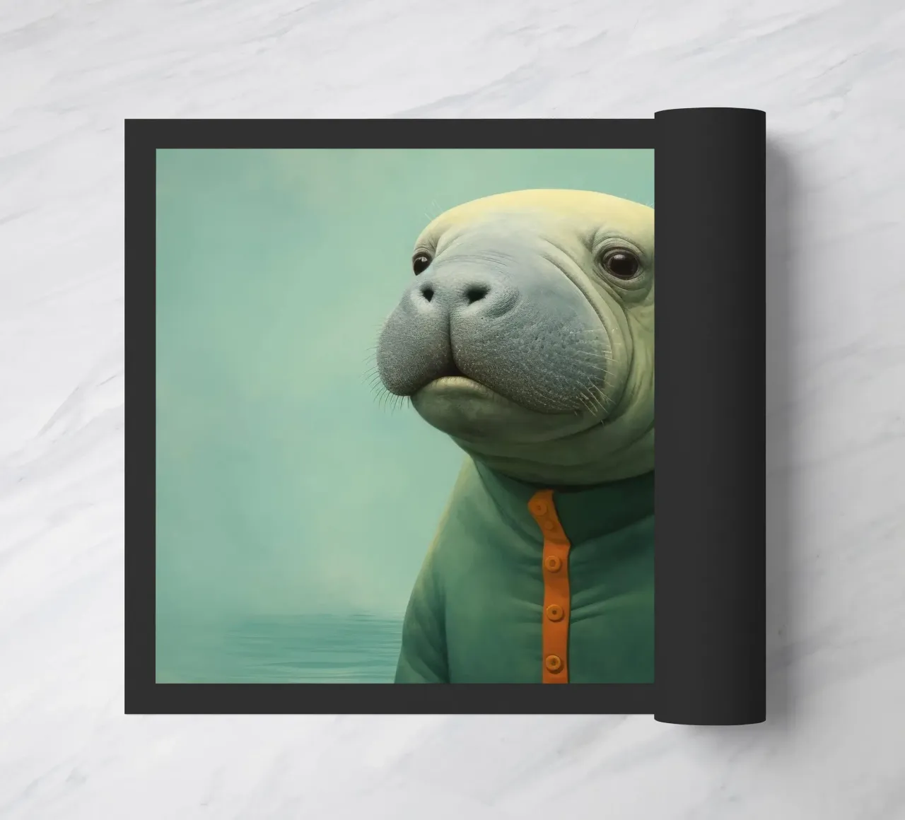 Manatee minimale 2 zerbino da Minimal Animal Art