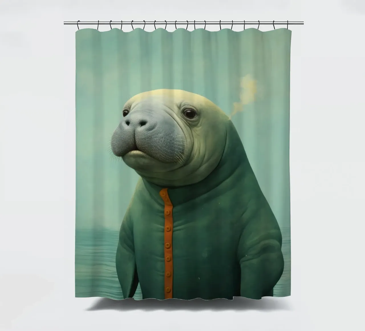 Manatee minimale 2 tenda da doccia da Minimal Animal Art