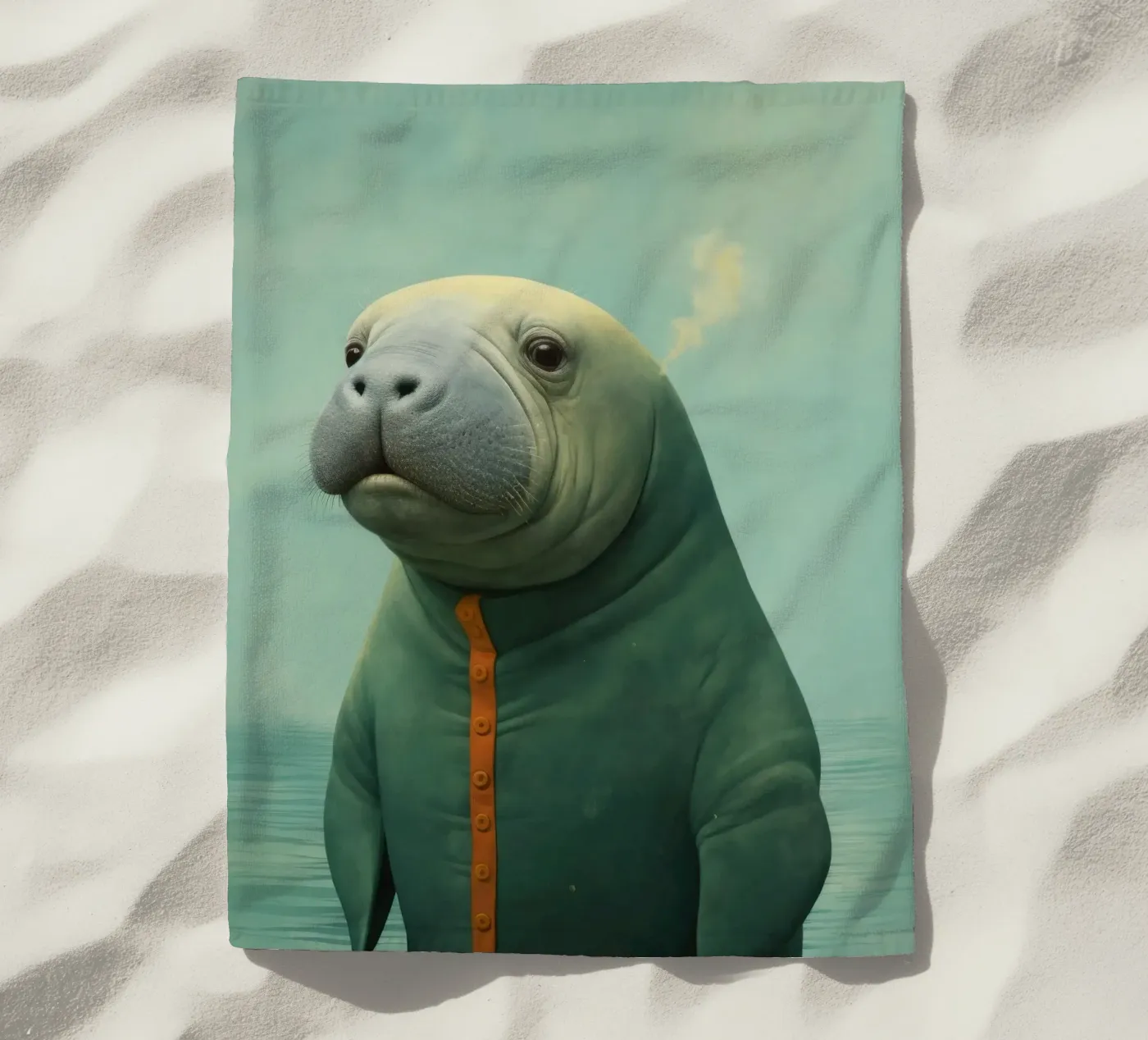 Minimo Manatee telo mare da Minimal Animal Art