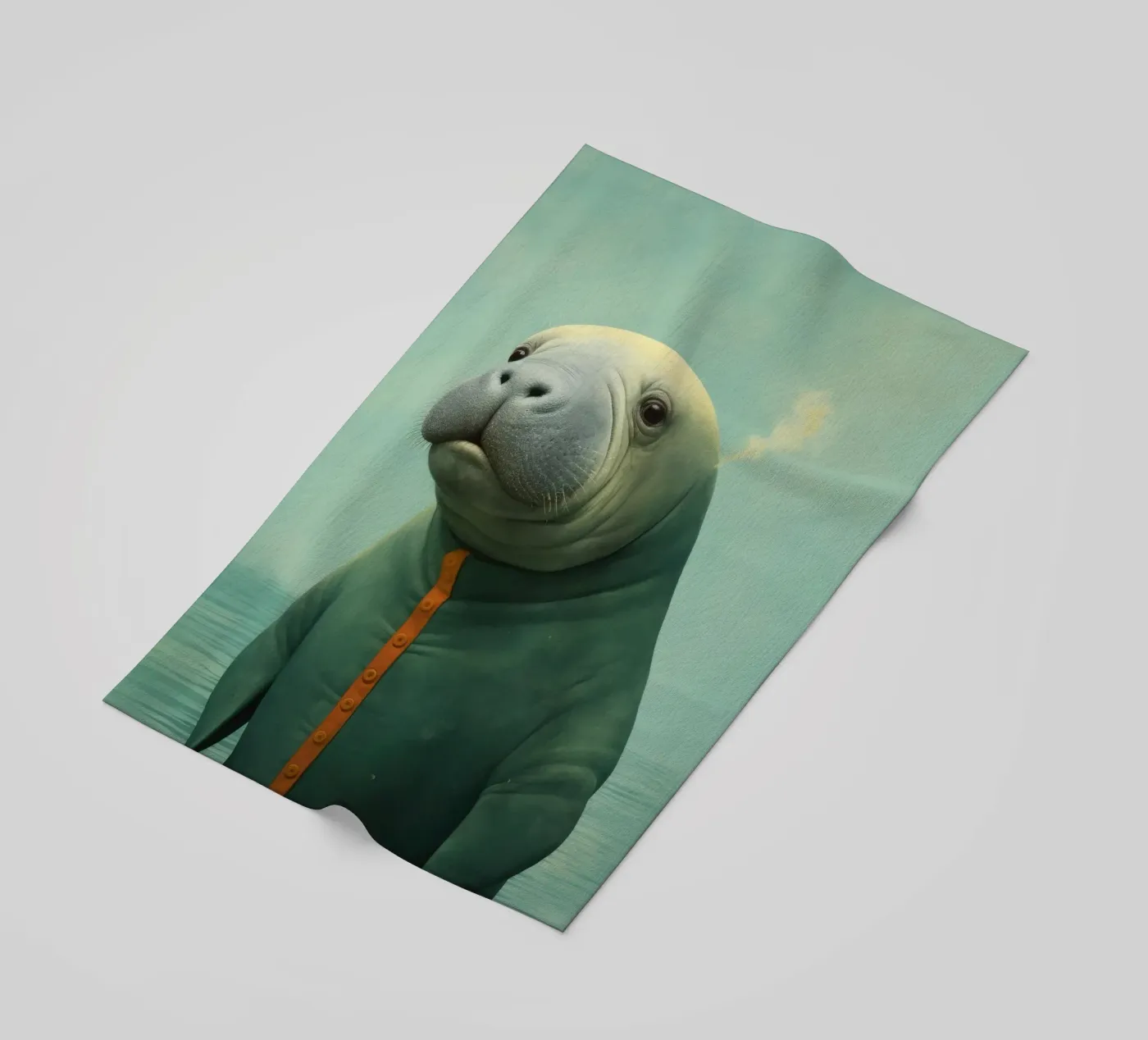 Minimo Manatee telo mare da Minimal Animal Art