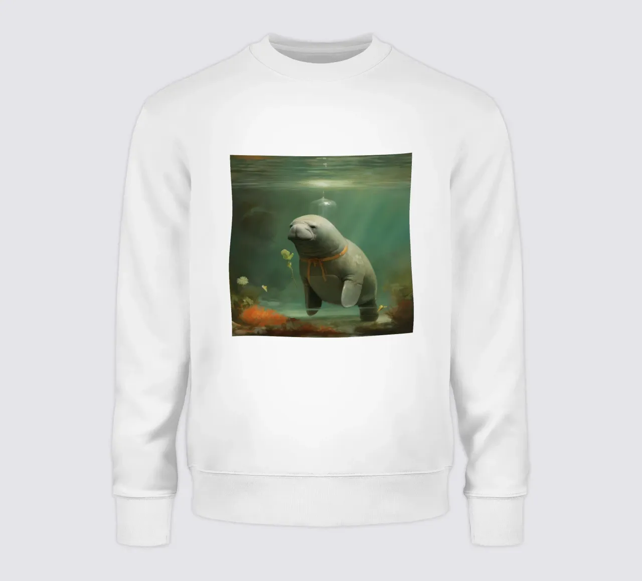 Manatee minimale 3 felpa da Minimal Animal Art