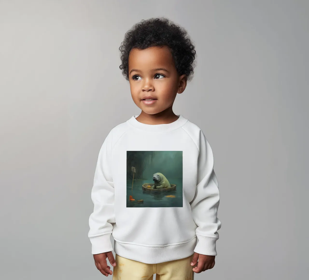 Manatee minimale 4 felpa neonato da Minimal Animal Art