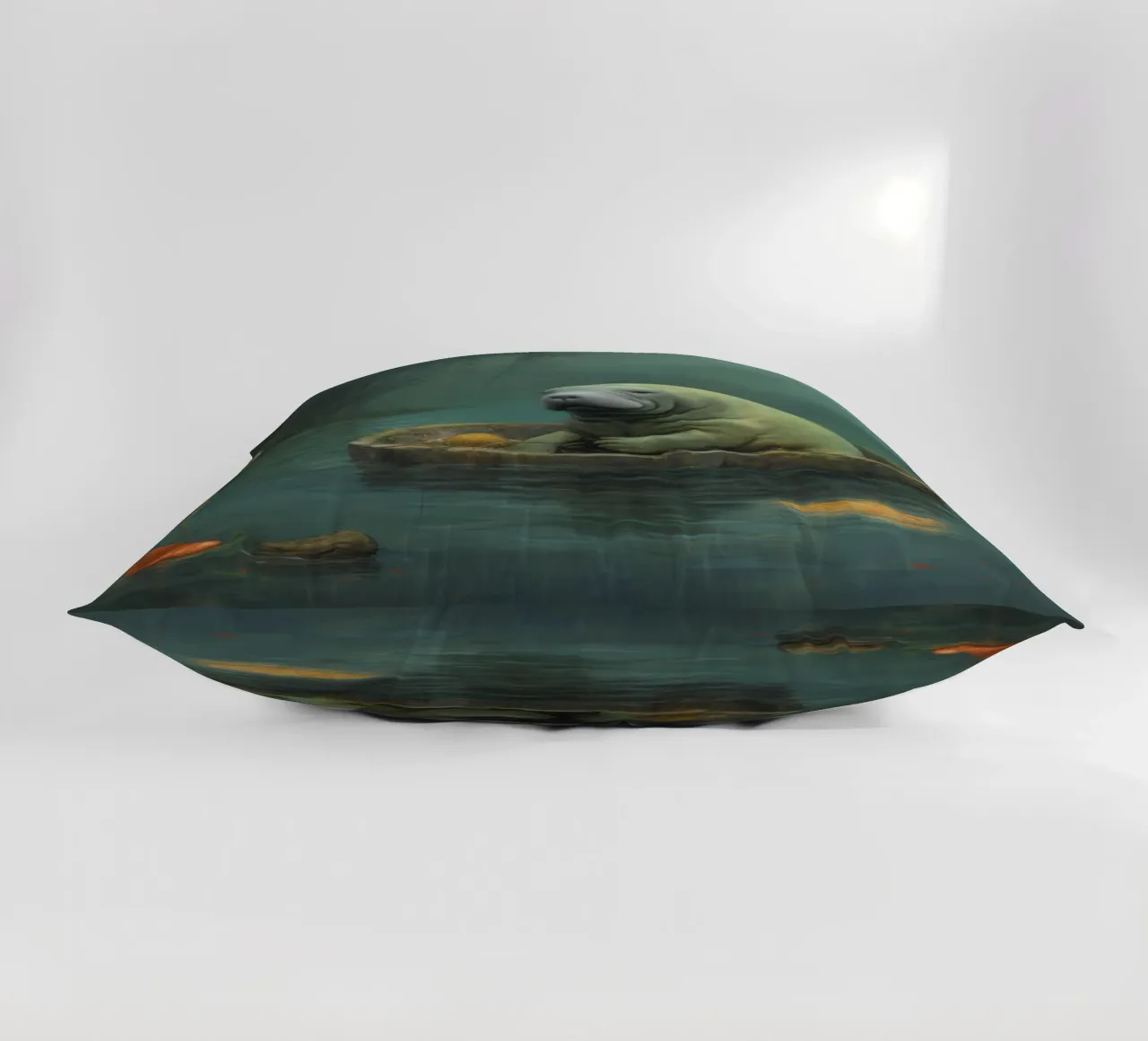 Manatee minimale 4 cuscino da Minimal Animal Art