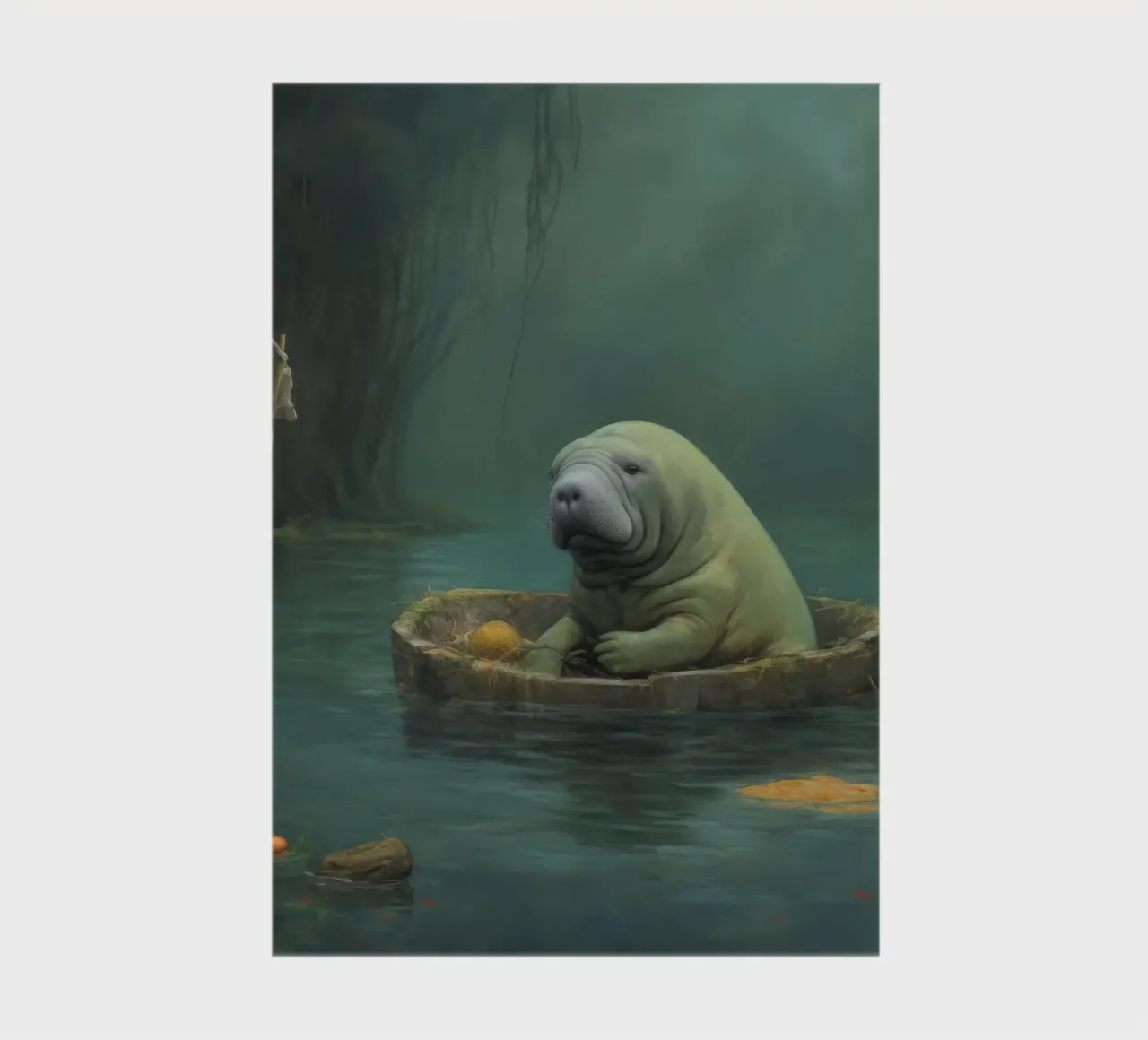 Manatee minimale 4 diario da Minimal Animal Art