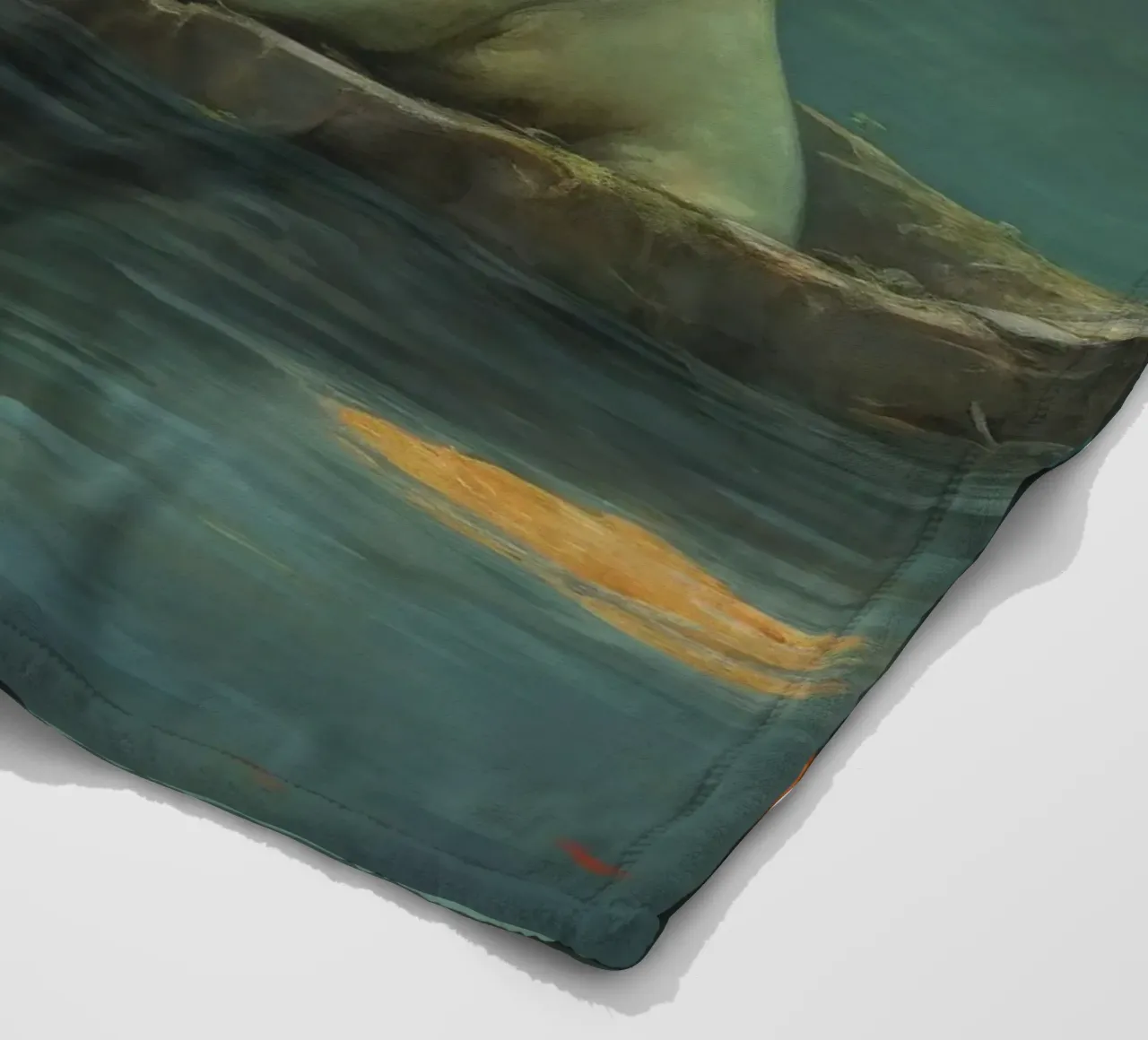 Manatee minimale 4 coperta in pile da Minimal Animal Art