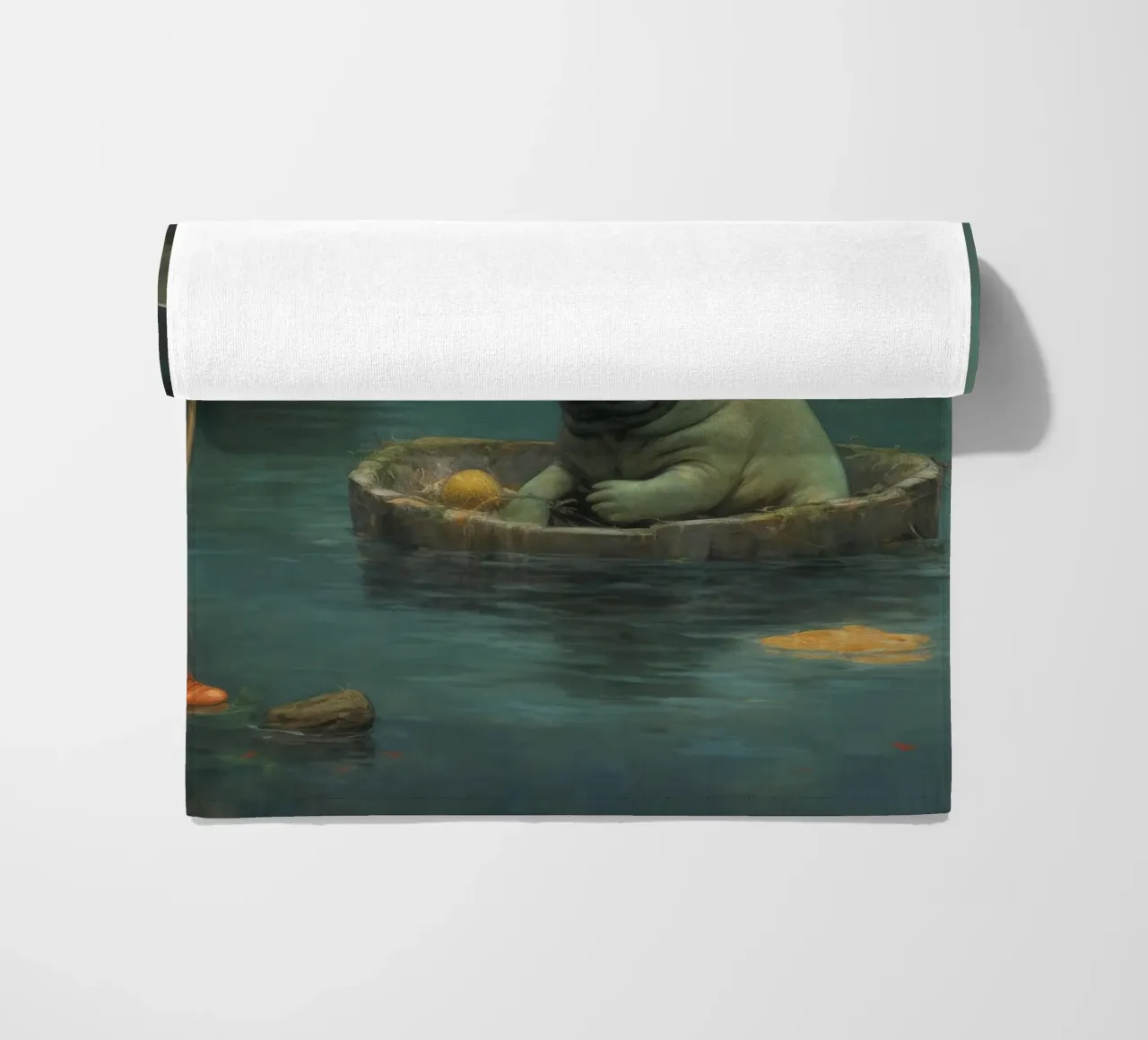 Manatee minimale 4 telo mare da Minimal Animal Art