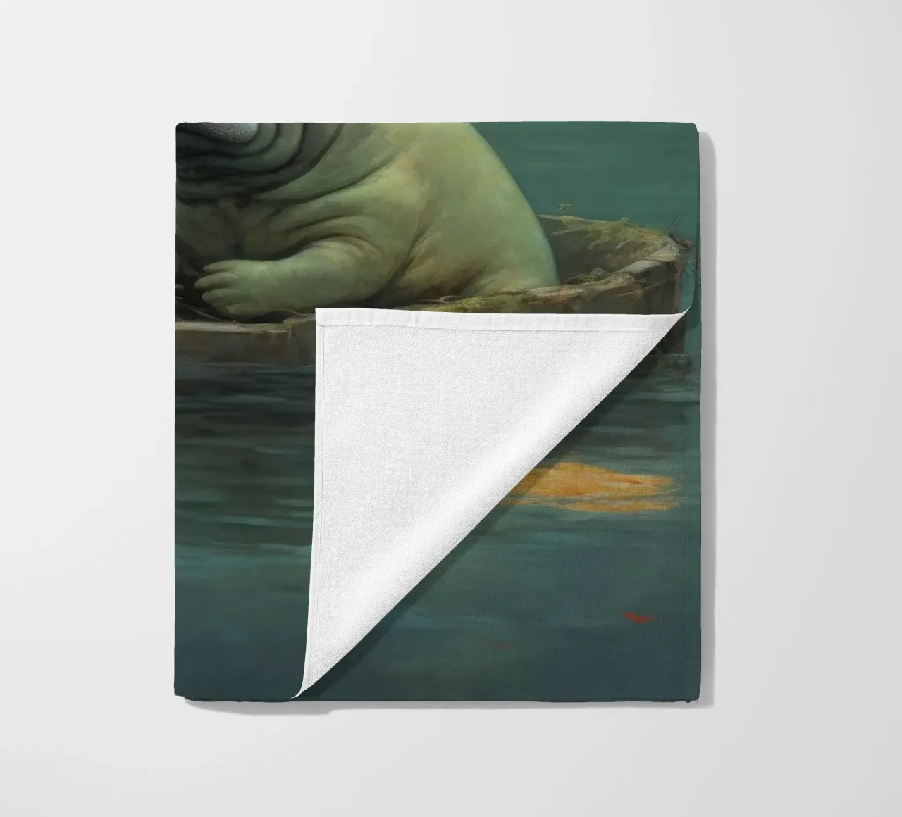 Manatee minimale 4 telo mare da Minimal Animal Art