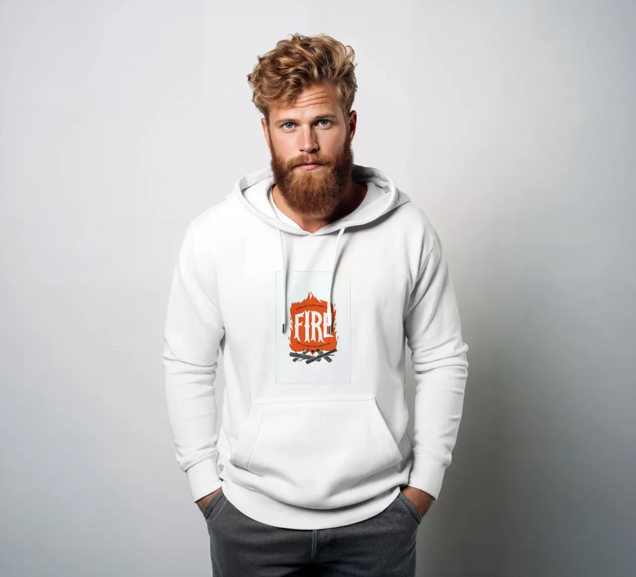 Fire felpa con cappuccio da Chris Wharton
