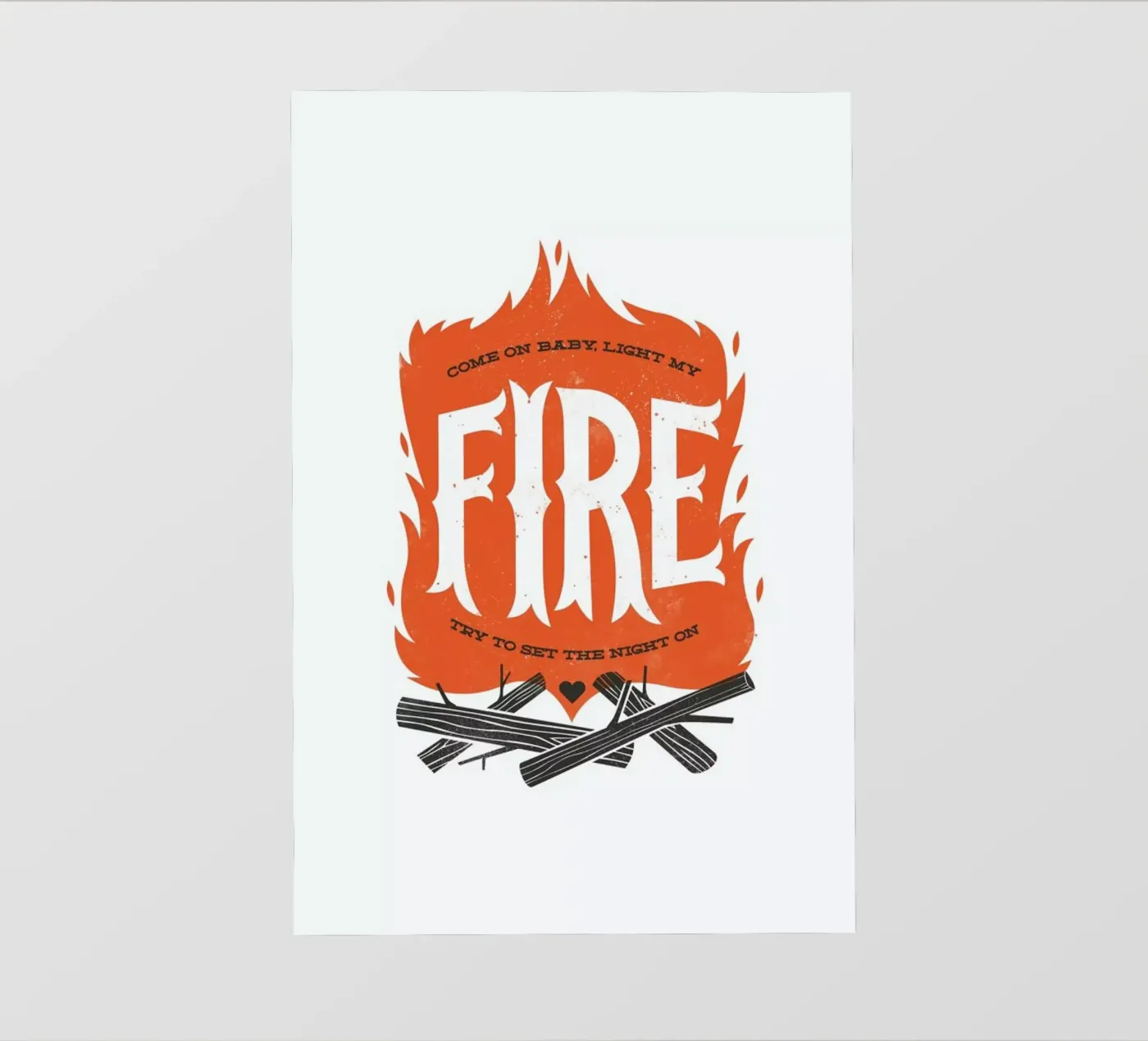 Fire backlit folie van Chris Wharton