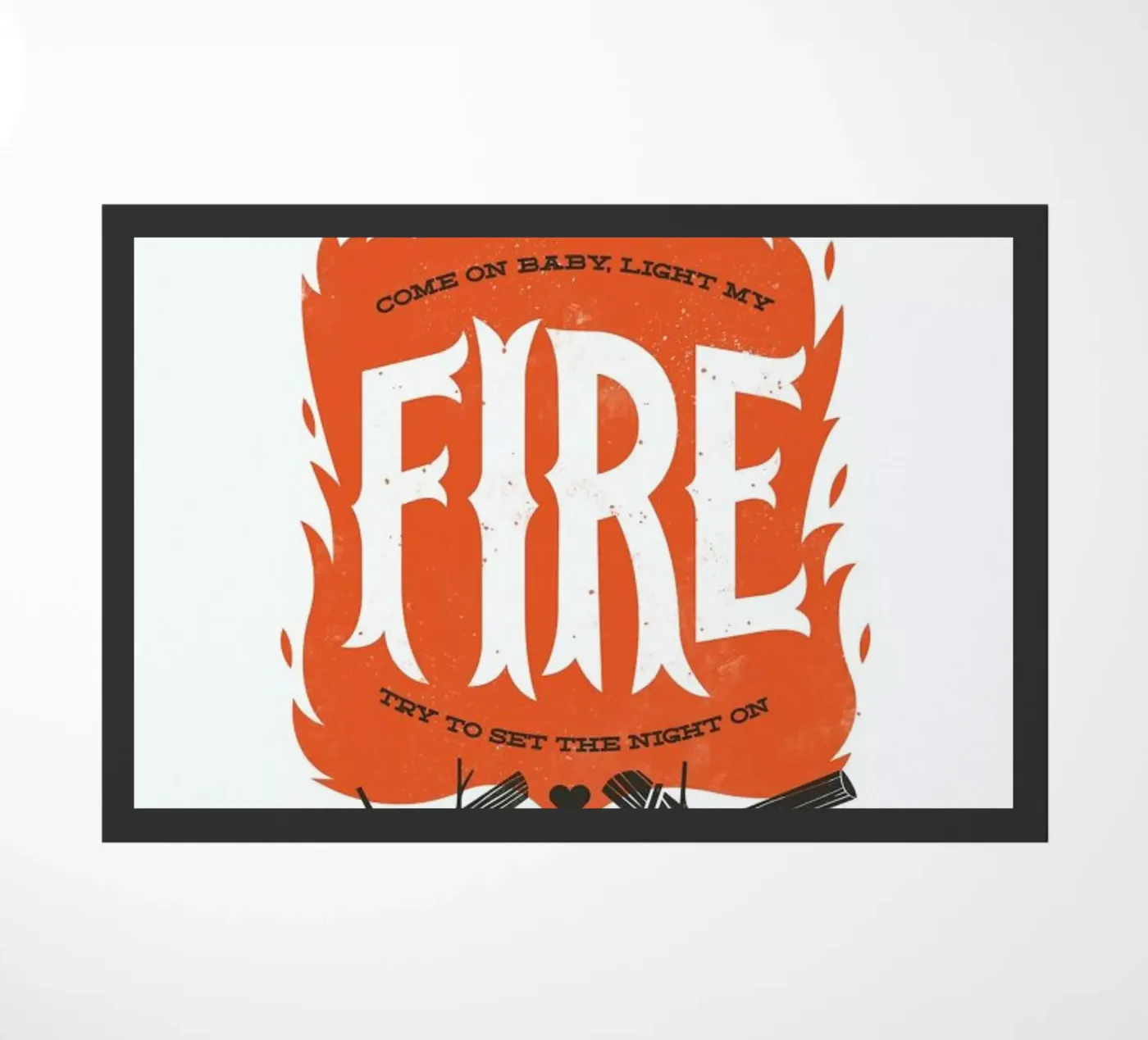 Fire doormat by Chris Wharton
