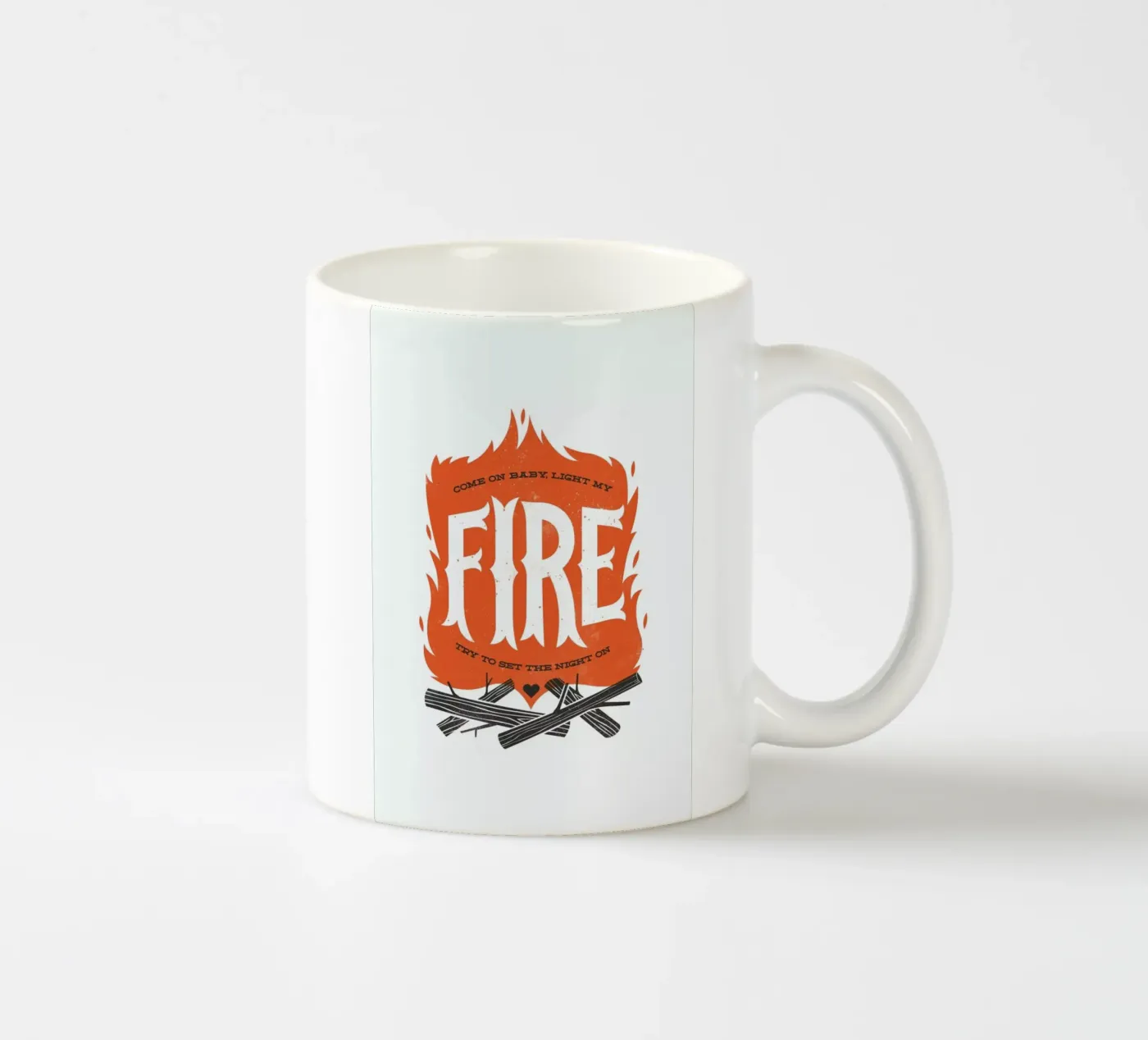Fire ceramic mug by Chris Wharton