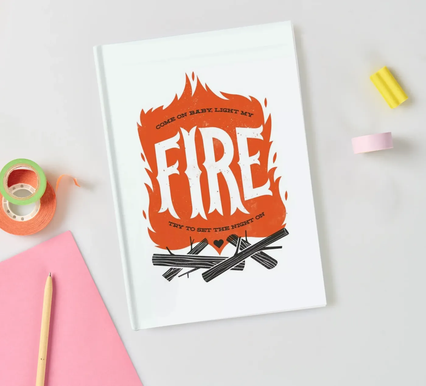 Fire notebook by Chris Wharton