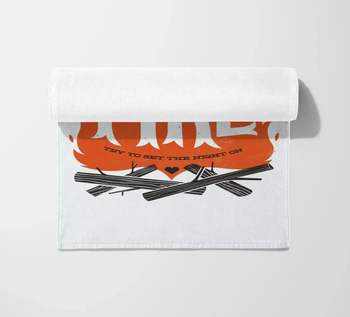 Fire beach towel by Chris Wharton