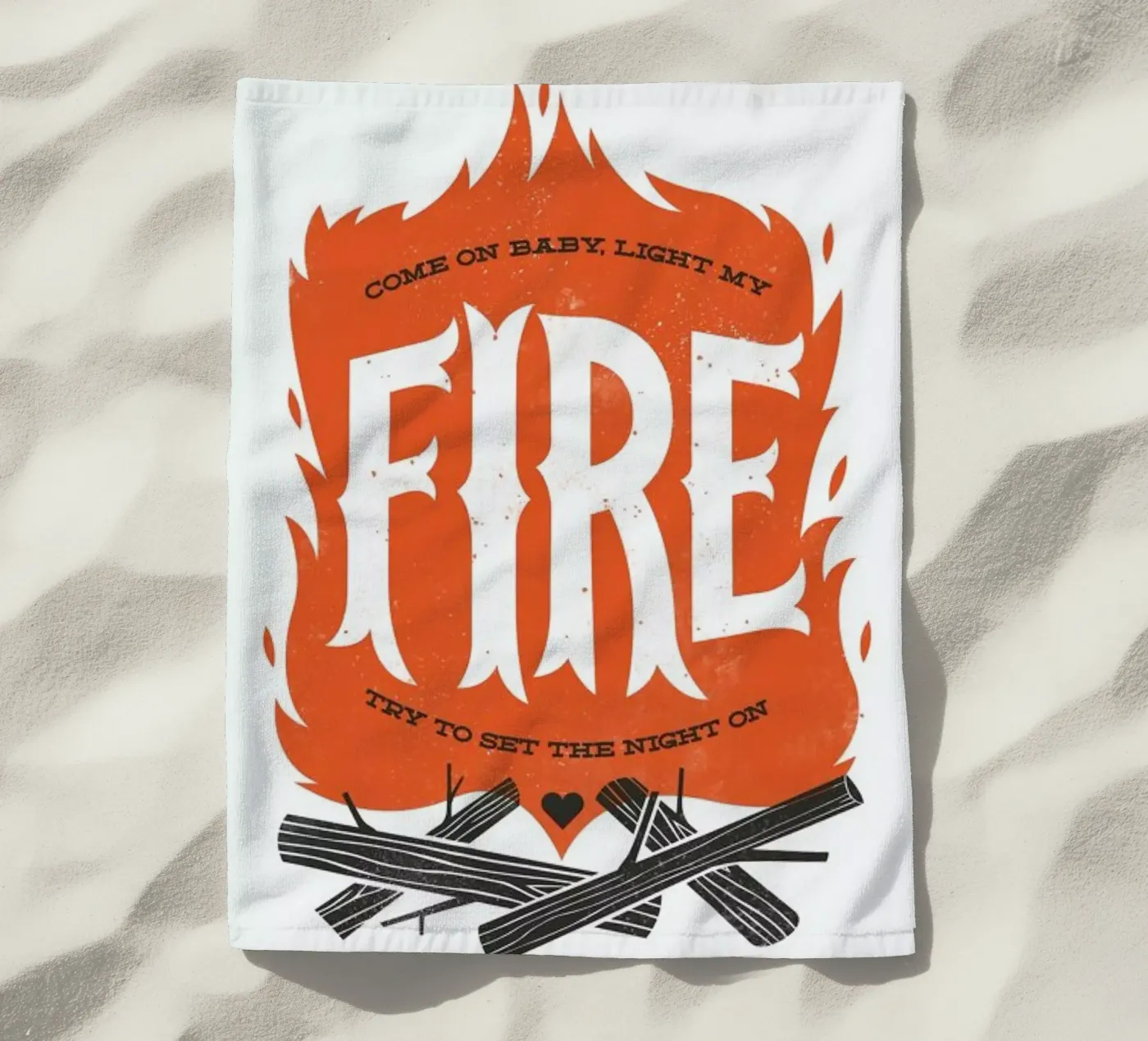 Fire Strandtuch von Chris Wharton