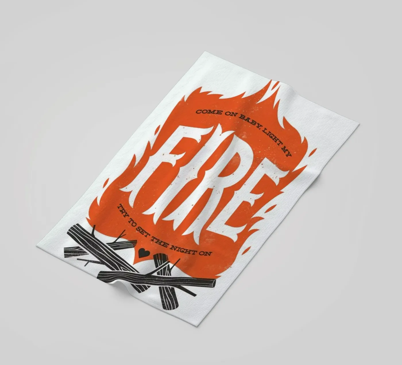 Fire Strandtuch von Chris Wharton