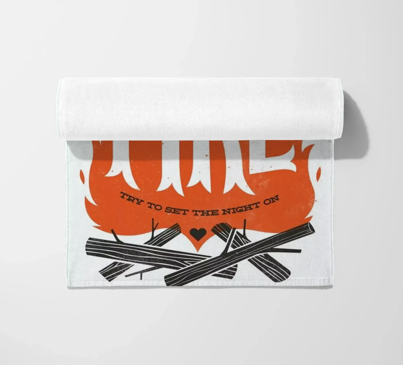 Fire beach towel by Chris Wharton