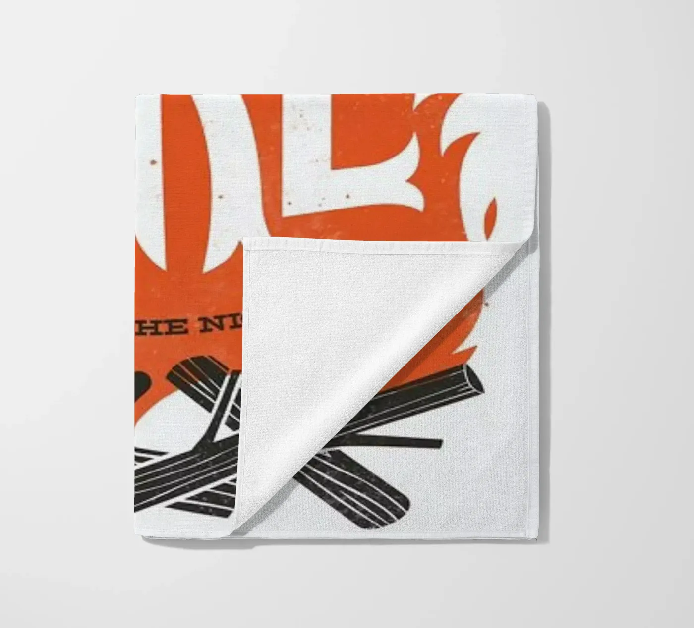 Fire beach towel by Chris Wharton