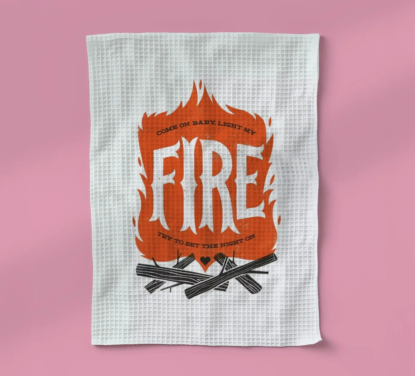 Fire theedoek van Chris Wharton