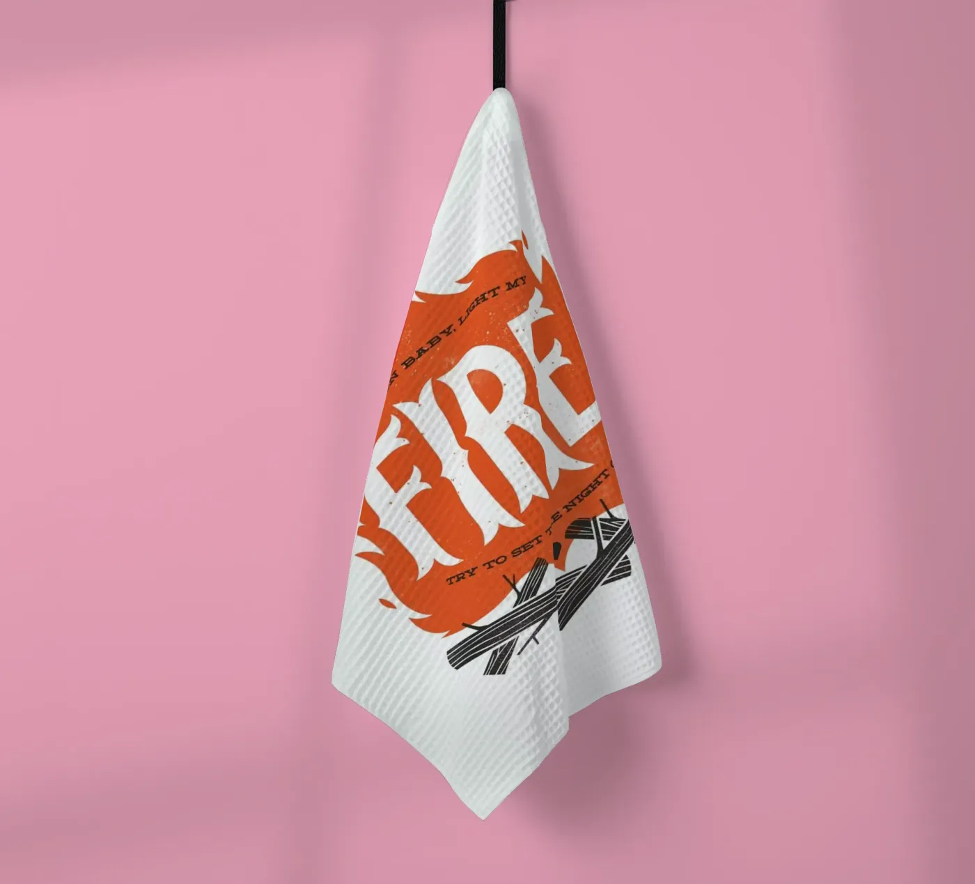 Fire theedoek van Chris Wharton