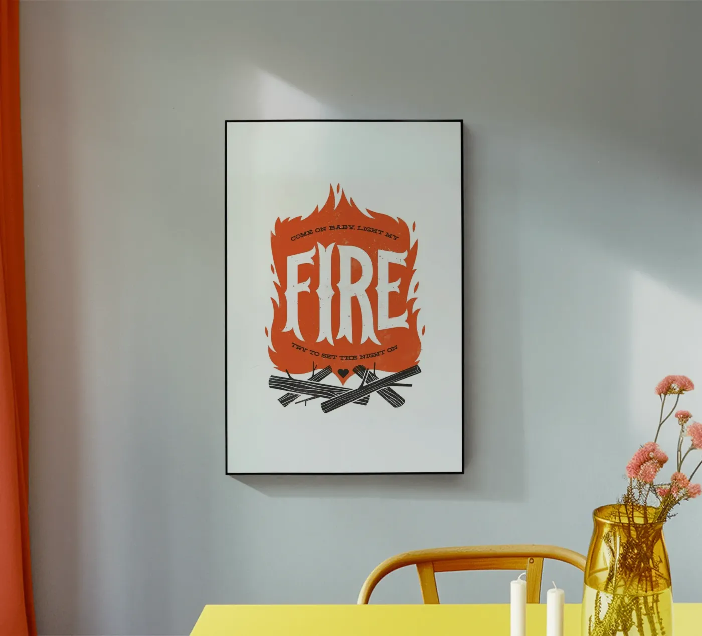 Fire Acryl-Glas von Chris Wharton
