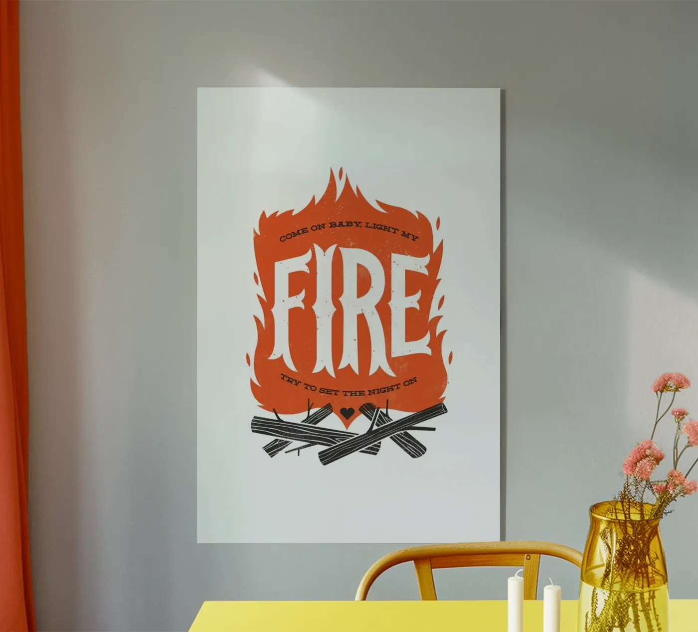 Fire Acryl-Glas von Chris Wharton